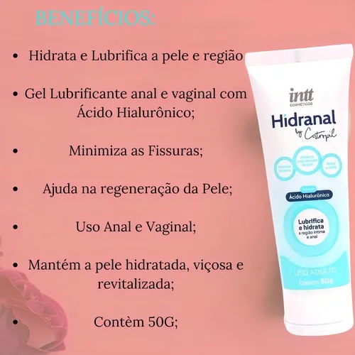 LUBRIFICANTE HIDRATANTE ANAL HIDRANAL 50G - INTT?