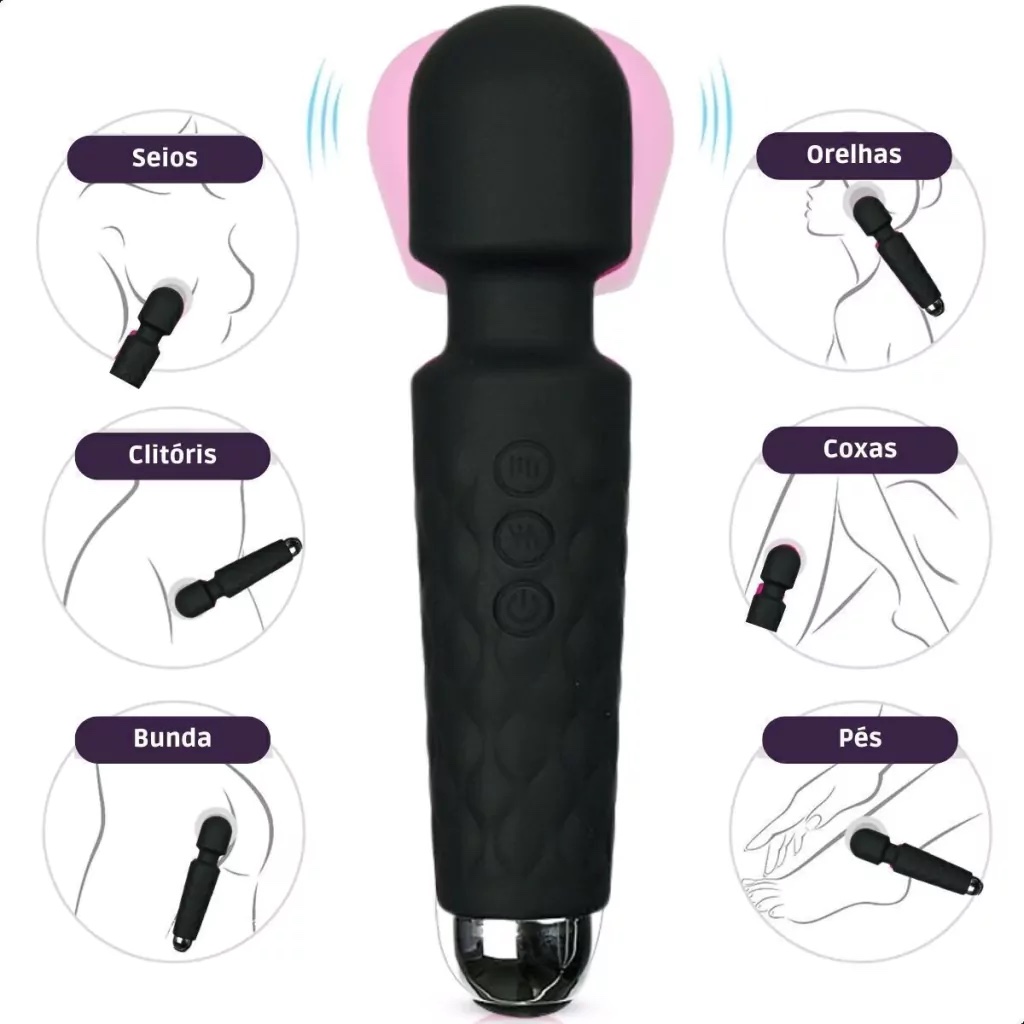 VIBRADOR VARINHA MÁGICA 20 MODOS DE VIBRAÇÃO - Imagem 2