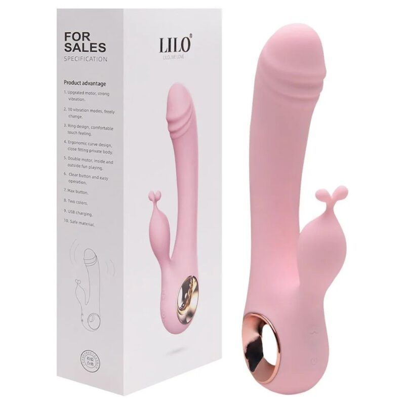 VIBRADOR PONTO G ESTIMULADOR CLITÓRIS USB LILO