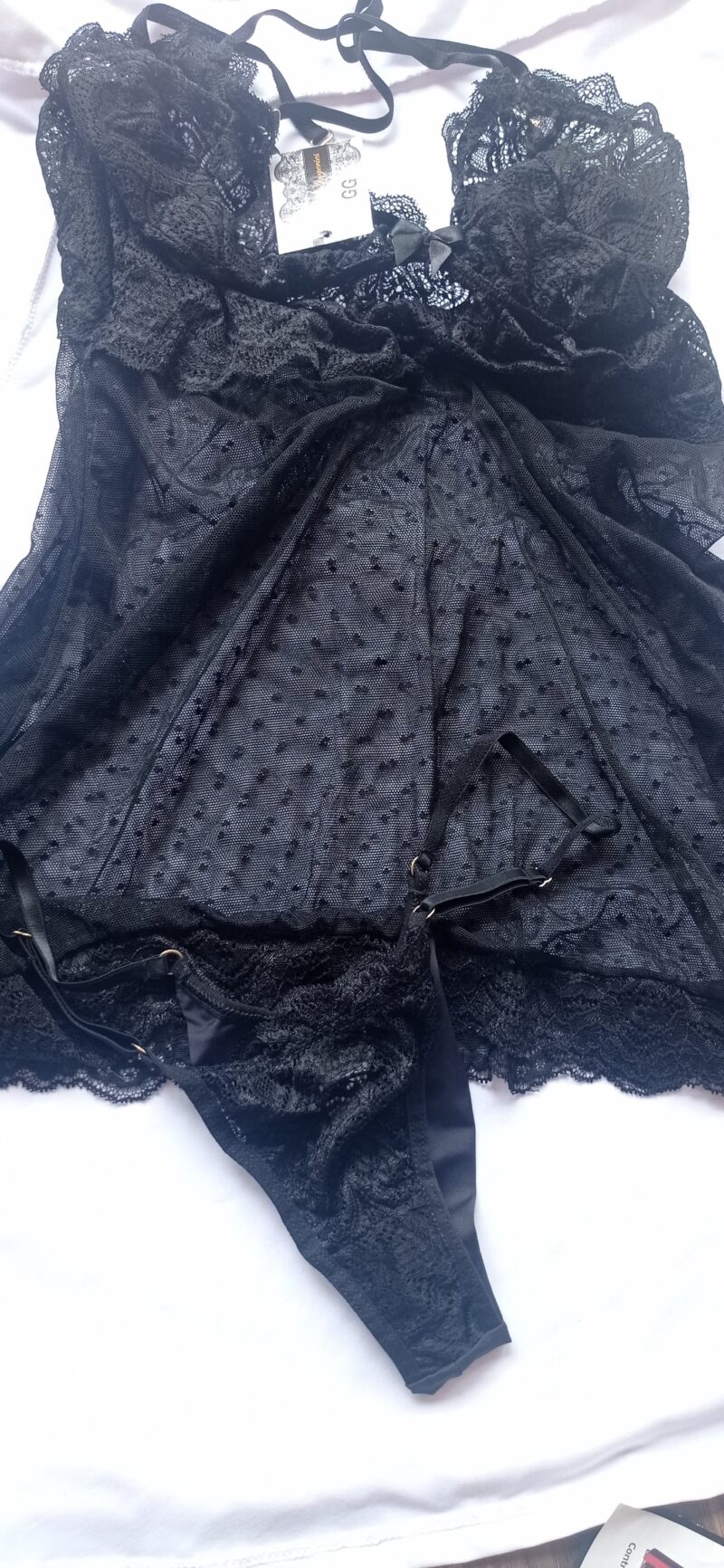 CAMISOLA SENSUAL GG COR PRETA   INTT