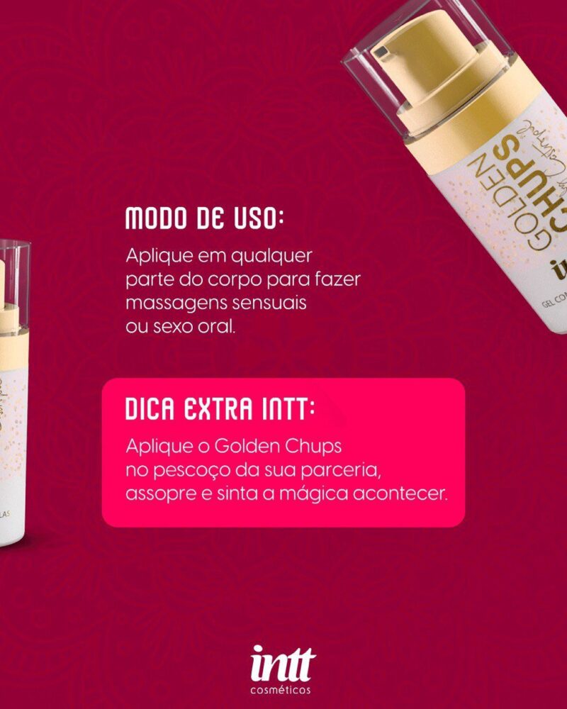 GEL COMESTÍVEL GOLDEN CHUPS INTT - Imagem 2