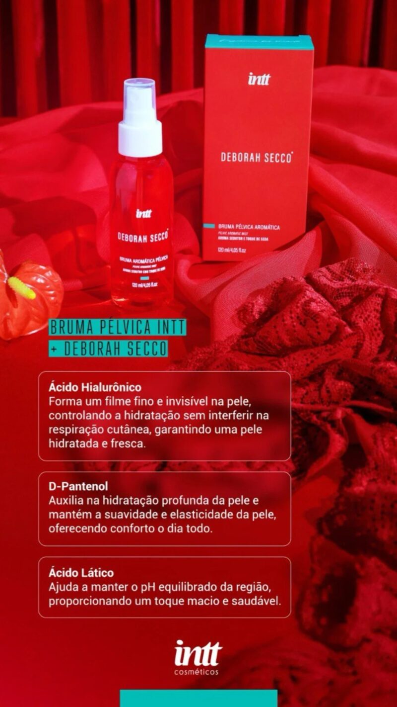 BRUMA PÉLVICA DÉBORA SECCO
BODY SPLASH 120 ML - Imagem 2