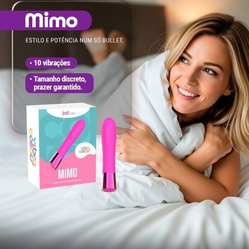 VIBRADOR BULLET MIMO RECARREGÁVEL ROSA INTT