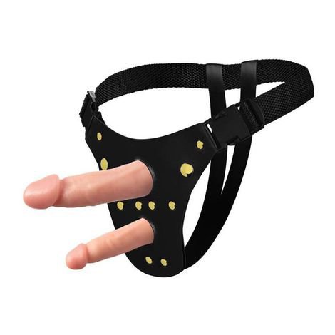 CINTA DUPLA PROTESE REALÍSTICA 15.5 CM POR 4.5 CM MENOR 12.5 CM POR 3.5 CM