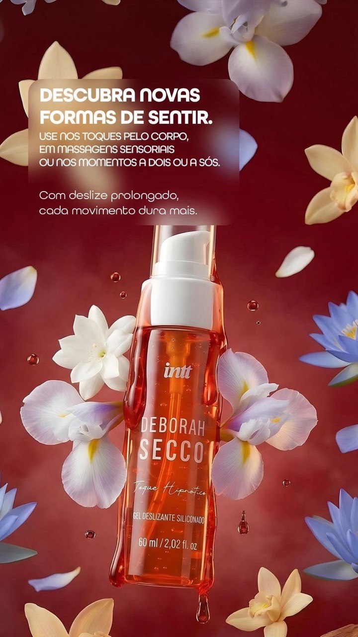 LUBRIFICANTE DESLIZANTE TOQUE HIPINOTICO DÉBORA SECCO 60 ML - Imagem 5